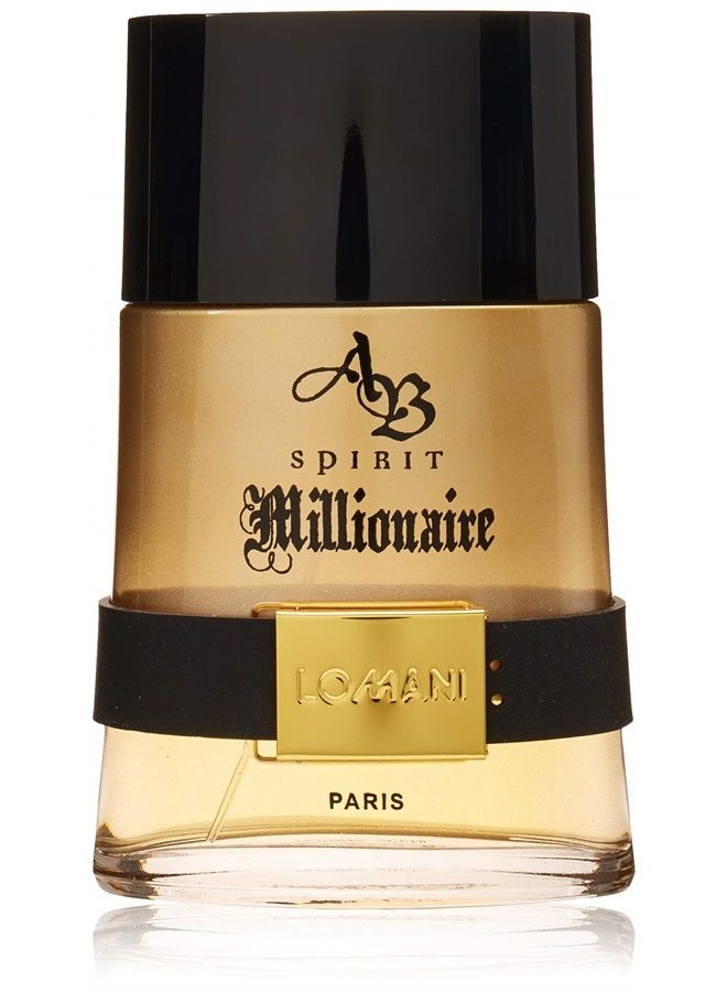 Ab Spirit Millionaire By Lomani for Men - 6.6 Fl. Oz Edt Spray, Brown