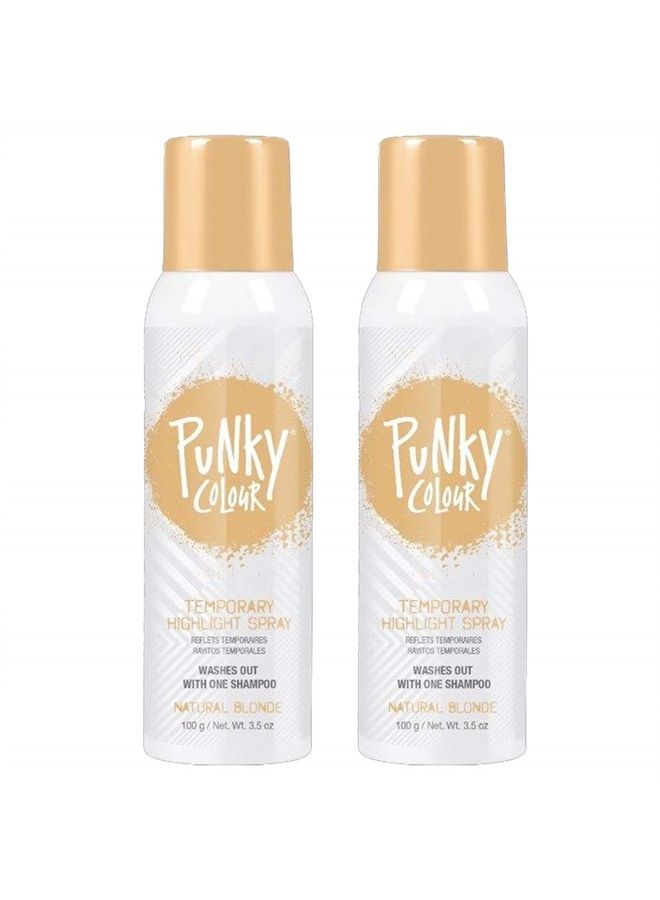 , Temporary Hair Highlight Spray, Natural Blonde, 3.5 oz x 2 Pack