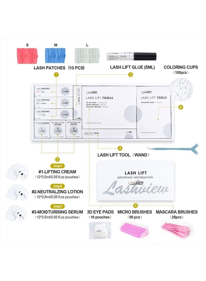 Lash Lift Kit,Lash Lift,Professional Eyelash Perm Kit,Liquid Set,Semi-Permanent,Curling Perming,Wave Lift Extension Perm Set