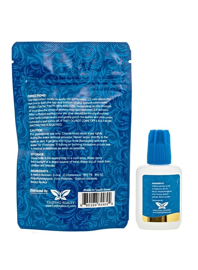 Eyelash Extension Remover and Lash Remover for Lash Extensions - Eyelash Glue Remover Dissolves Eyelash Extension Glue Lashes 15 ml