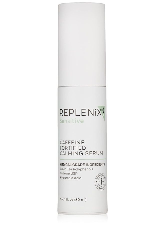Caffeine Fortified Calming Serum - Medical Grade Skin Treatment with Hyaluronic Acid for Sensitive Skin, Calming, Reduces Redness, 1 Fl Oz