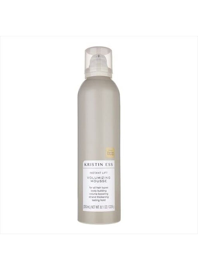 Hair Instant Lift Volumizing Mousse with Castor Oil - Boosts Volume + Thickens, Body Building, Lasting Hold, Non-Sticky, For Curly, Wavy + Straight Hair, 8.1 Oz (Pack of 1)