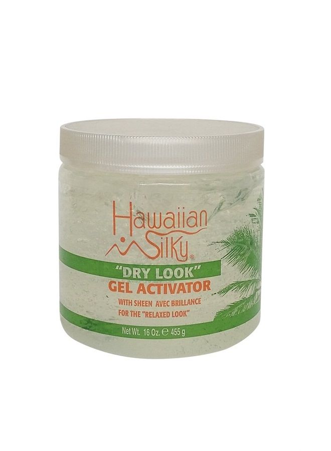 Hawaiian 10011 Silky dry look gel activator 16 fluid ounce, Gray, 16 Fl Ounce