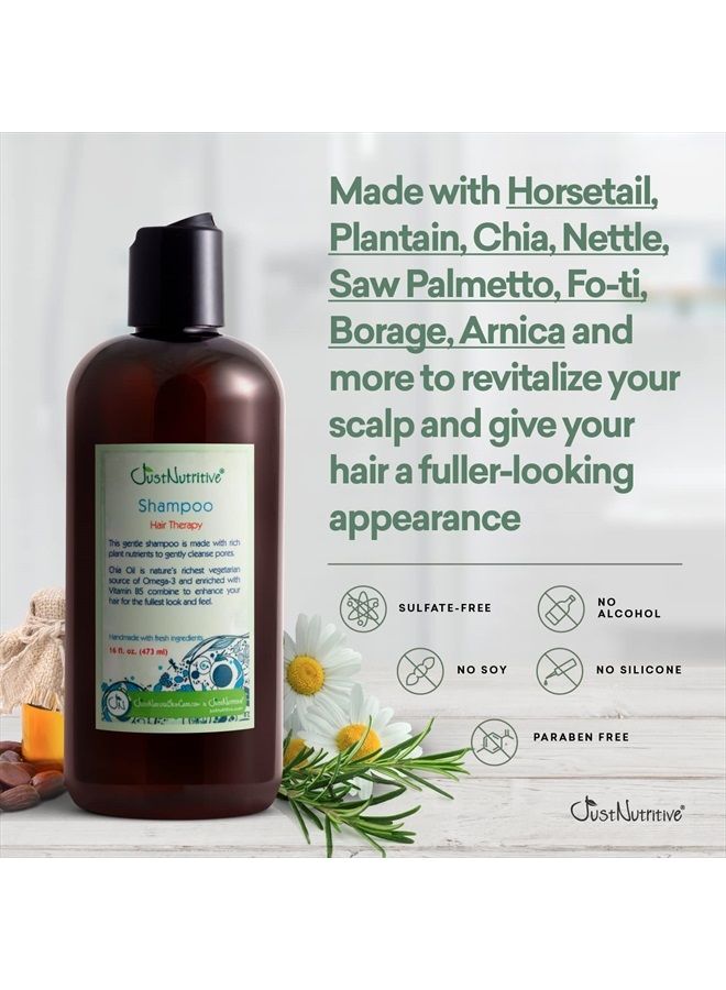 Hair Loss Shampoo | Hair Regrowth Shampoo For Thinning Hair | Hair Growth Product For Men and Women | Just Nutritive | 16 Oz