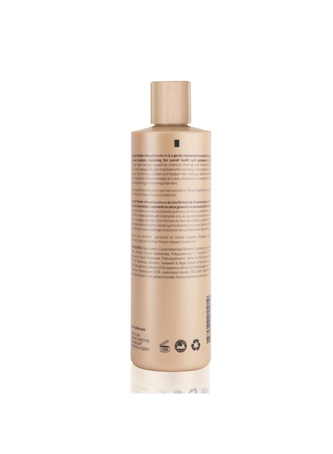 Protein Infused Conditioner (12 Fl oz), Reduces Frizz and Dullness, Prevents Breakage and Damage, Smoothens Split Ends, Increases Hydration, Adds Shine and Luster
