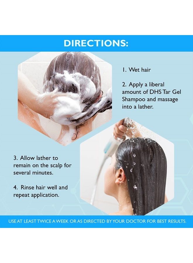 Person & Covey, Inc T Gel Shampoo - Anti Dandruff Shampoo, Mildly Scented Psoriasis Shampoo - Refined Coal Tar Shampoo Gel Formula, Scalp Psoriasis Shampoo, Deep Cleansing Rich Lather - 8 Fl. Oz.