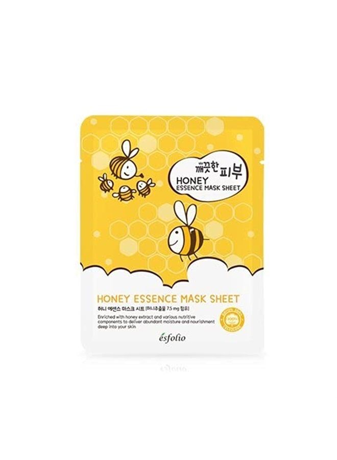 Esfolio Pure Skin Essence Mask Sheet Anti-Aging Rejuvenation Hydration Honey (Pack of 10)…