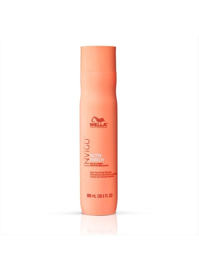 Wella Professionals Invigo Nutri-Enrich Shampoo, Deep Nourishing Shampoo For Dry & Damaged Hair, 10.1 oz