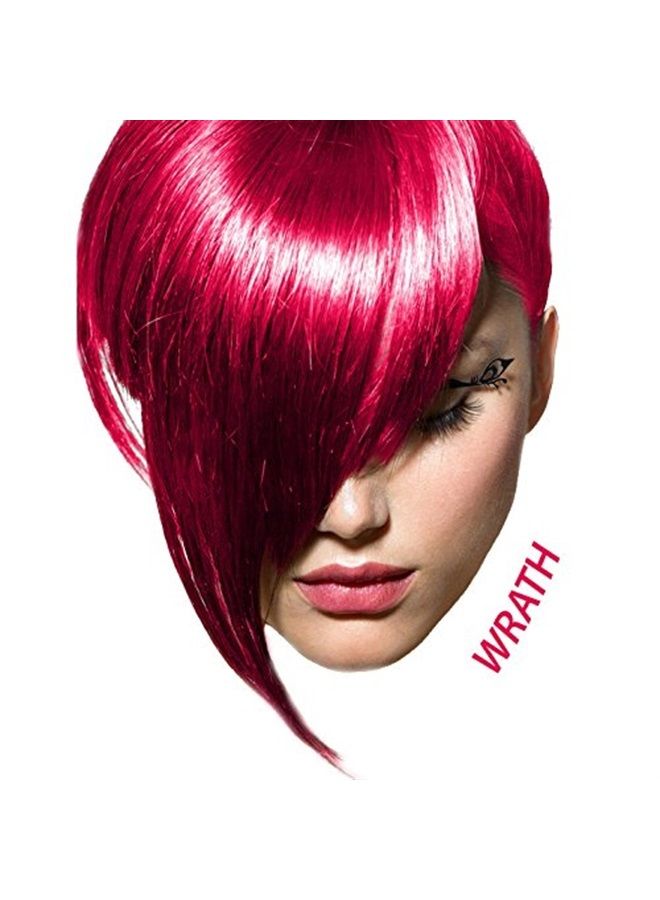 Vegan and Cruelty-Free Semi-Permanent Hair Color Dye (4 Fl Oz, WRATH)