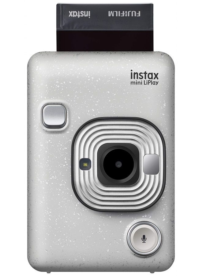 Hybrid Instant Camera and Printer, Bluetooth, Stone White, LiPlay