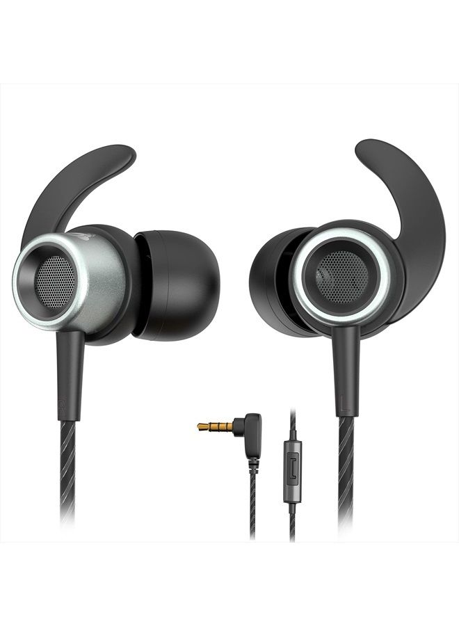 Noise Cancelling Headphones Wired Earbuds For Kids And Adults With Microphone And Case – Xbox One Headset Gaming Earbuds For Samsung Galaxy Android iPhone, Extra Bass For Sleep Sport Workout
