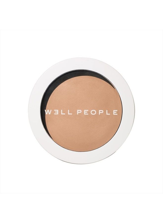 WELL PEOPLE - Bio Pressed Powder Foundation | Clean, Non-Toxic Beauty (6N - Medium Tan, Neutral Undertone)