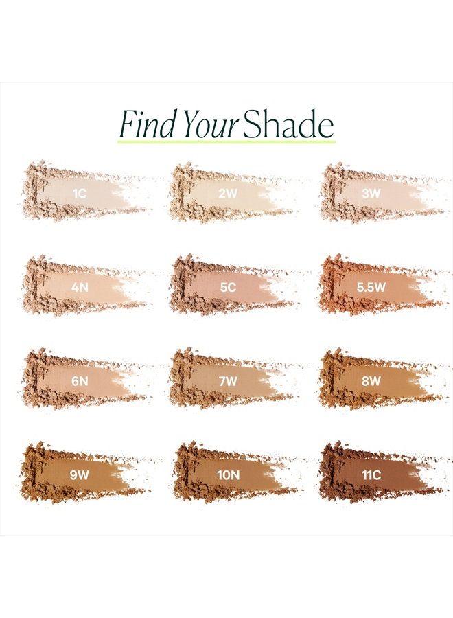 WELL PEOPLE - Bio Pressed Powder Foundation | Clean, Non-Toxic Beauty (6N - Medium Tan, Neutral Undertone)