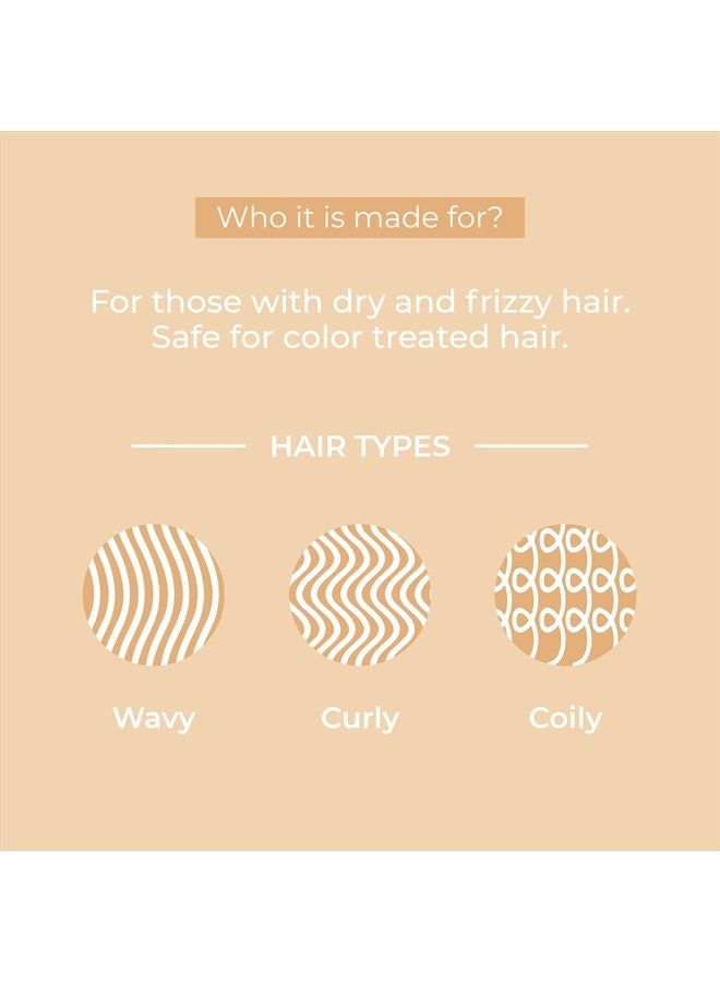 Vegan Hydrating Shampoo for Healthy Hair & Scalp (237ml) | Softly Cleanses, Protects Hair Cuticles, Removes Buildup with Monoi Oil & Rice Protein | Paraben, Sulfates, EDTA Free