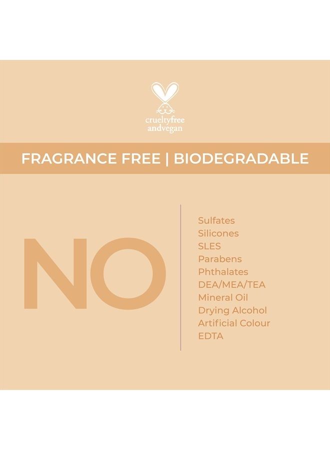 Vegan Hydrating Shampoo for Healthy Hair & Scalp (237ml) | Softly Cleanses, Protects Hair Cuticles, Removes Buildup with Monoi Oil & Rice Protein | Paraben, Sulfates, EDTA Free