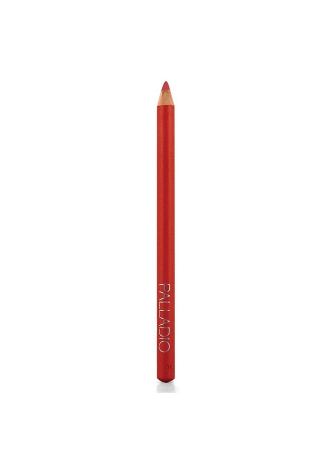 Lip Liner Pencil, Wooden, Firm yet Smooth, Contour and Line with Ease, Perfectly Outlined Lips, Comfortable, Hydrating, Moisturizing, Rich Pigmented Color, Long Lasting, Coral