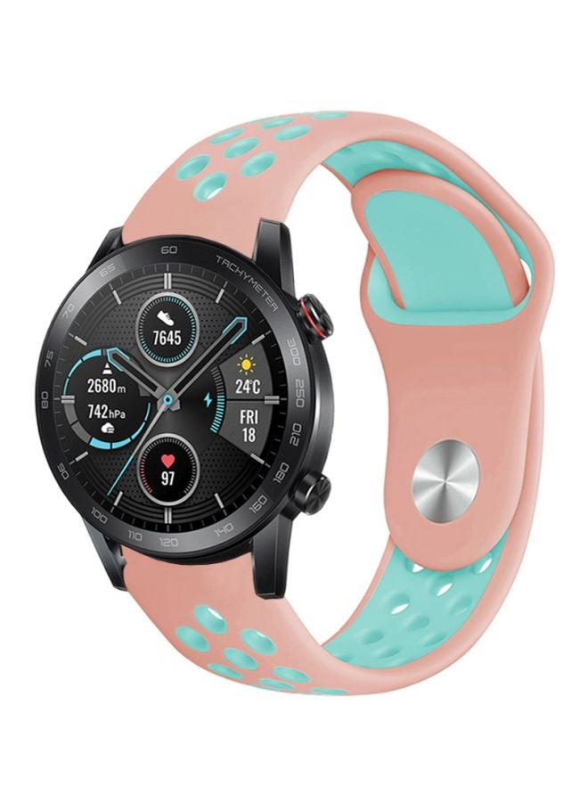 Replacement Band For Honor MagicWatch 2 46mm Pink/Green