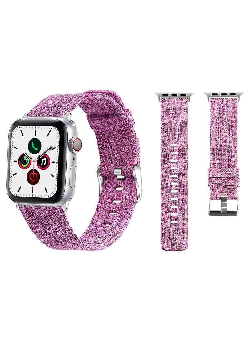 Fabric Replacement Band  For Apple Watch Series 5/4/3/2/1 40/38mm Purple