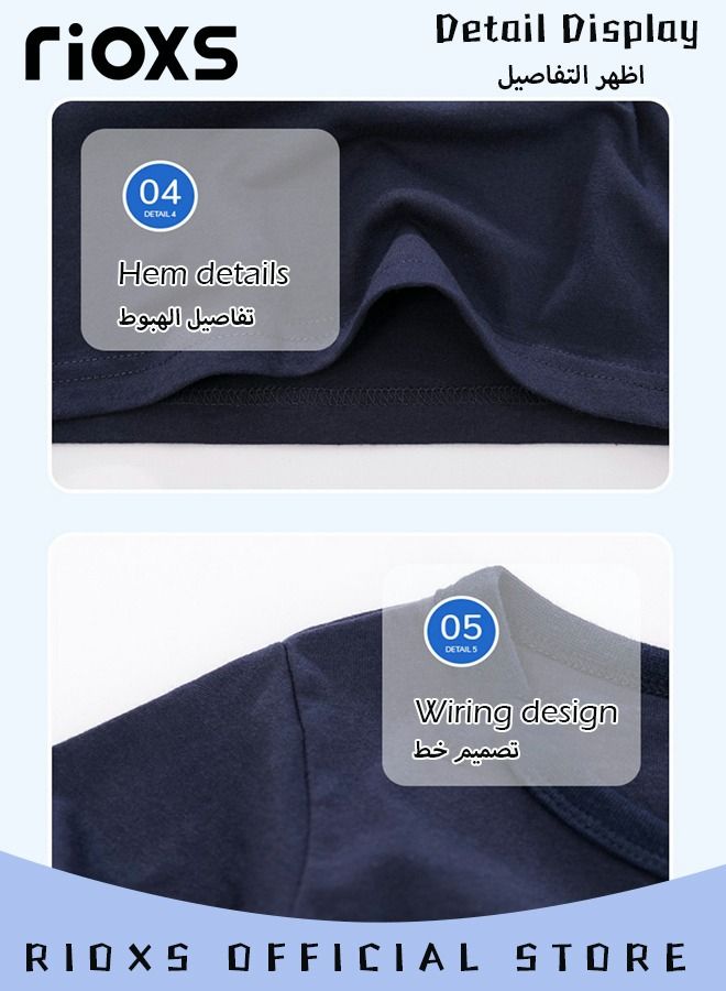 Toddler Boys Fashion Cartoon Tops, Breathable Soft 100% Cotton T-Shirt, Classic Graphic Short Sleeve Tees, Perfect for Daily Wearing, School and Other Outdoor Activities