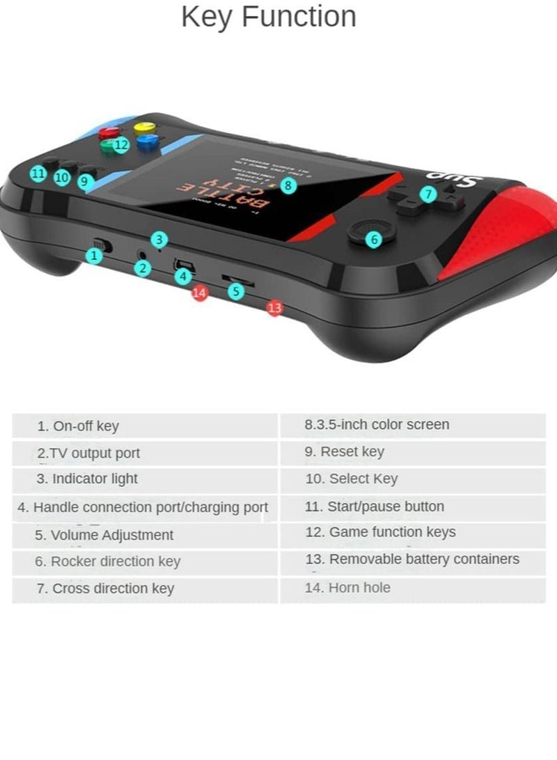 500 In 1 Game Console For Two Player Support Connection TV