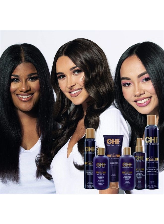 Deep Brilliance Optimum Moisture Shampoo, 12 Fl Oz