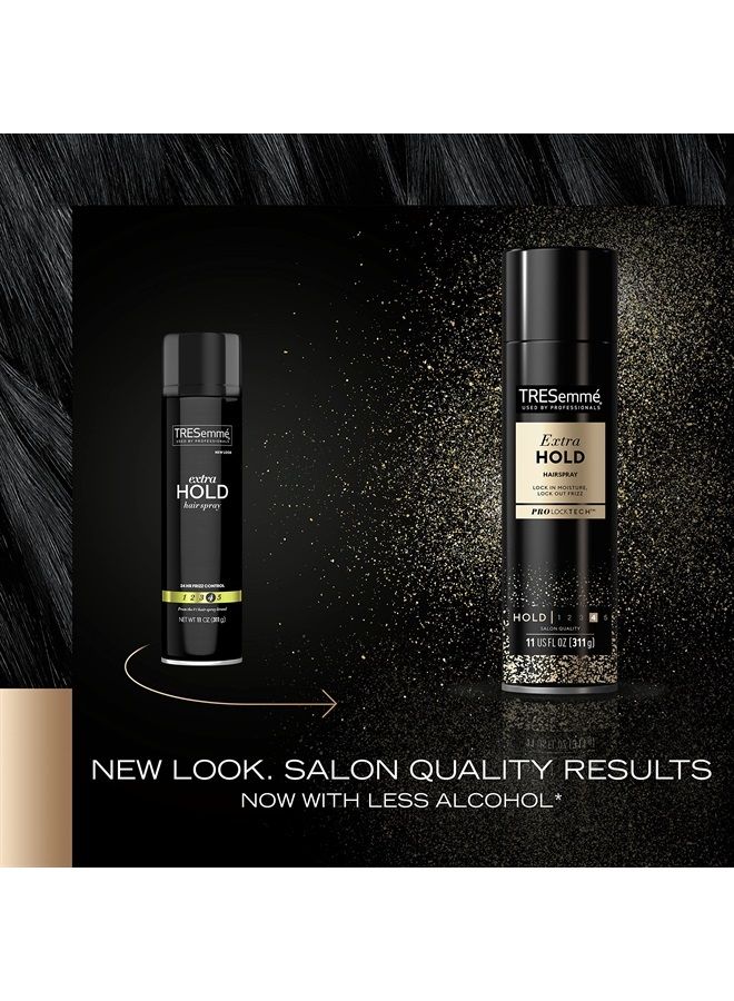 Extra Hold Hairspray Pack of 6 with Pro Lock Tech For 24H Frizz Control 11 oz