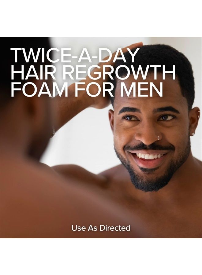 Men's 5% Minoxidil Foam & Topical - Helps Restore Vertex Hair Loss & Thinning Hair - Extra Strength Supports Hair Regrowth in Unscented Topical Aerosol Treatment (Foam, 3 Month's Supply)…
