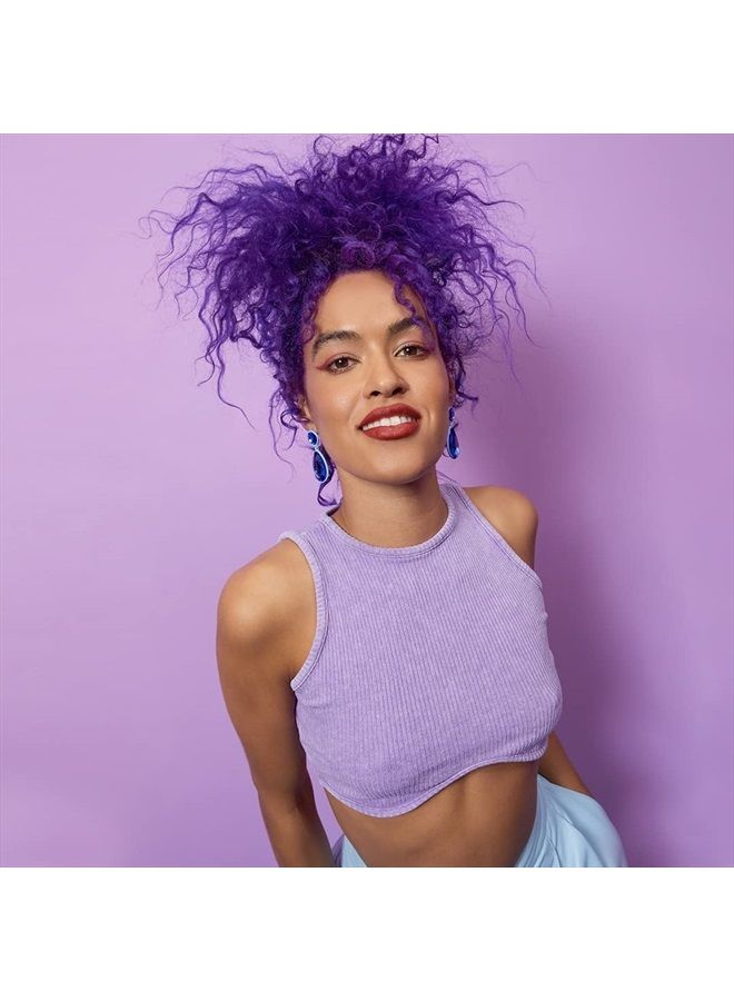 Vegan and Cruelty-Free Semi-Permanent Hair Color Dye (8 Fl Oz, PURPLE AF)