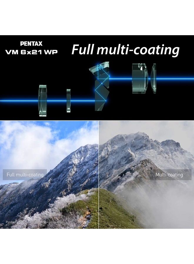 PENTAX Monocular VM 6x21 WP Easy to use with just one hand.Universal design that is ergonomically easy to operate. Bright and clear view with high contrast and excellent optical performance.Waterproof