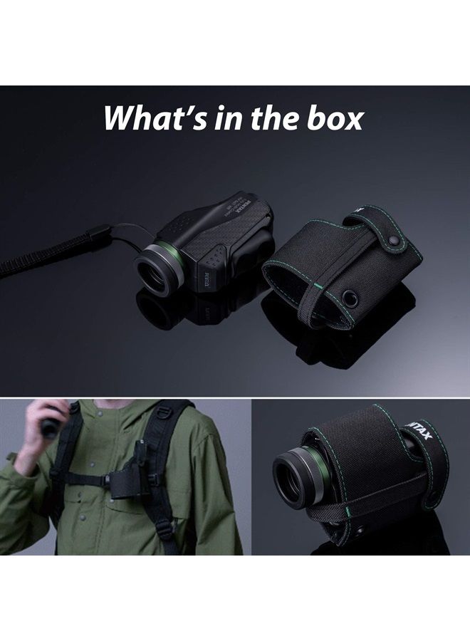 PENTAX Monocular VM 6x21 WP Easy to use with just one hand.Universal design that is ergonomically easy to operate. Bright and clear view with high contrast and excellent optical performance.Waterproof