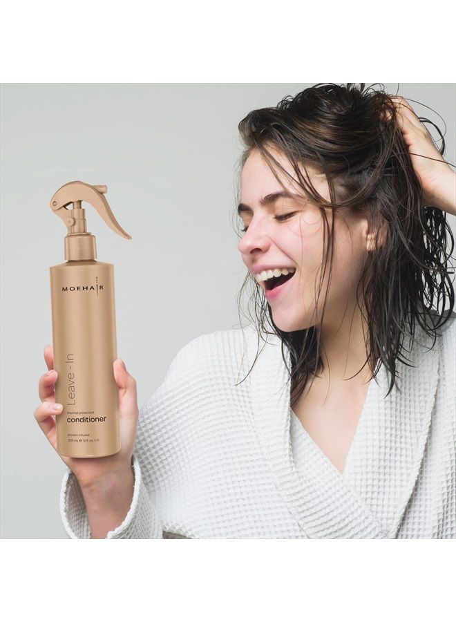 Leave In Conditioner Spray 12 Fl Oz for Dry Damaged Hair, Heat Protectant, Hair Detangler Spray | Infused with Protein And Vitamins, Paraben and Sulfate Free Conditioner