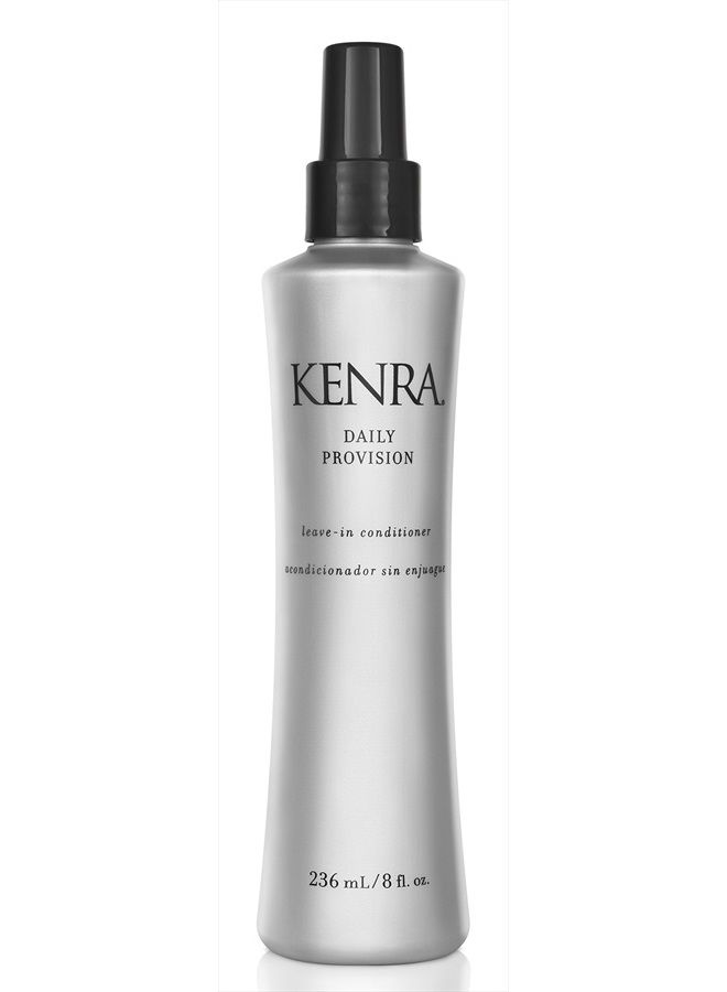 Kenra Daily Provision Leave-In Conditioner | Hydrates, Detangles, & Adds Shine | Tames Frizz & Flyaways | Thermal Protection | Helps Risist Humidity | All Hair Types | 8 fl. Oz