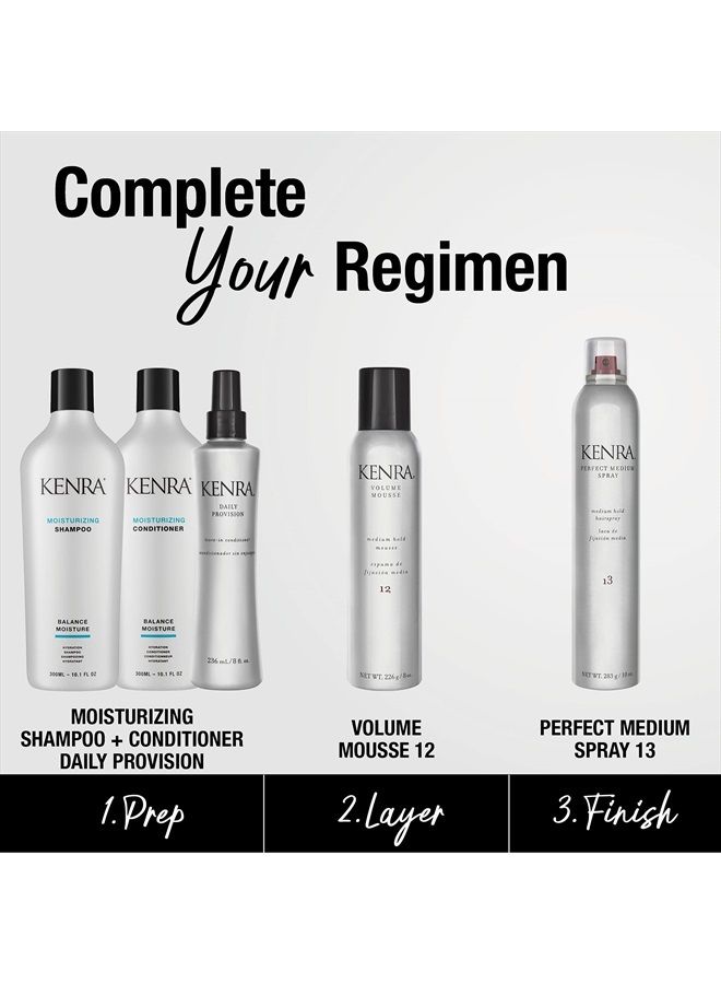 Kenra Daily Provision Leave-In Conditioner | Hydrates, Detangles, & Adds Shine | Tames Frizz & Flyaways | Thermal Protection | Helps Risist Humidity | All Hair Types | 8 fl. Oz