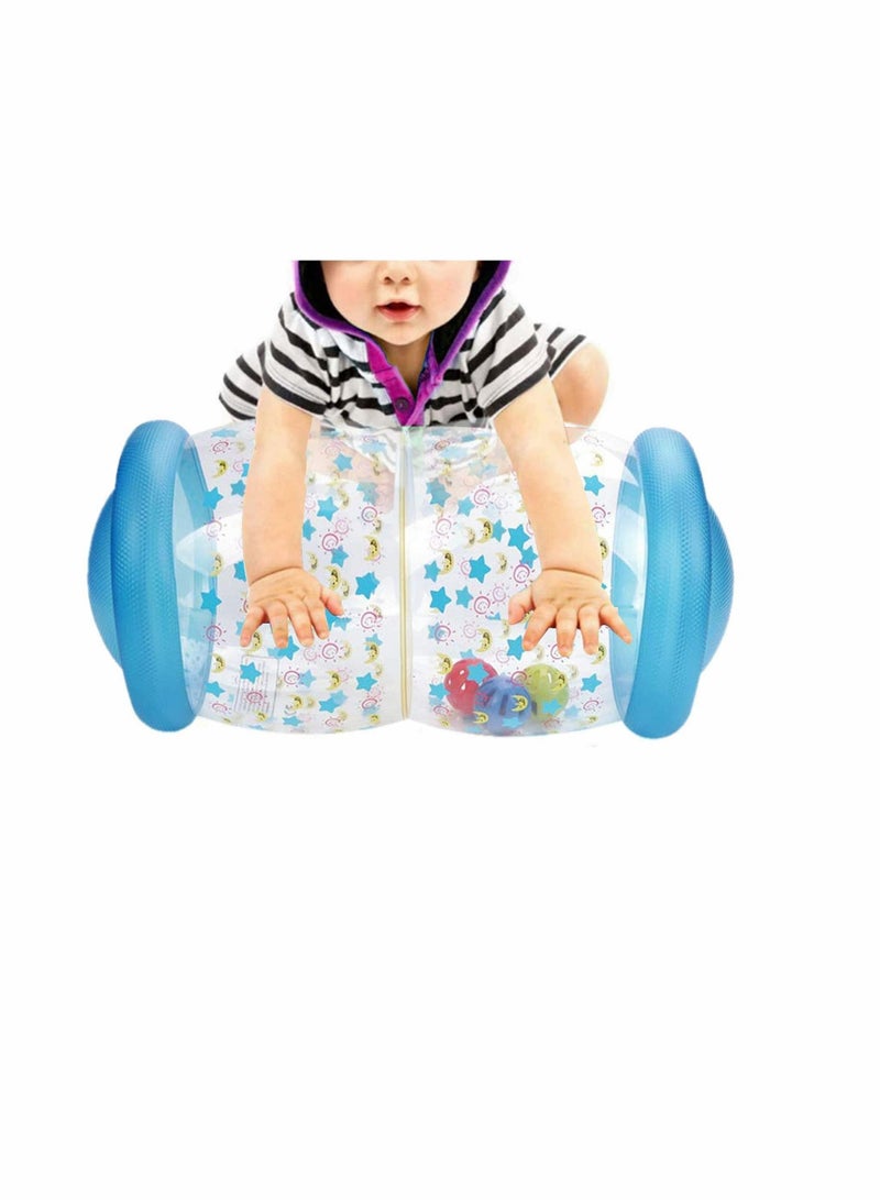 Inflatable Baby Crawling Roller Fitness Toys, Toddler Play Activity Center Exercise Infant Hearing Touch Muscles Coordination, Gifts for Newborn Boys Girls, 0 to 24 Months