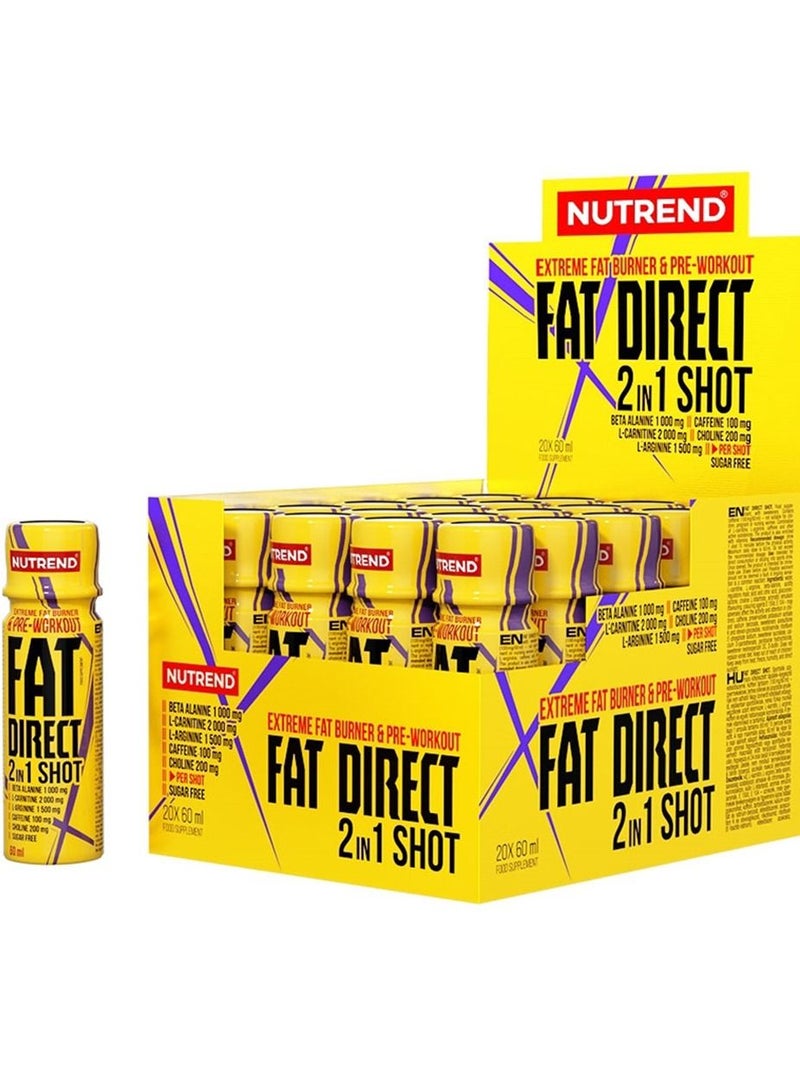 Fat Direct 2 in 1 Shot – 20 x 60ml