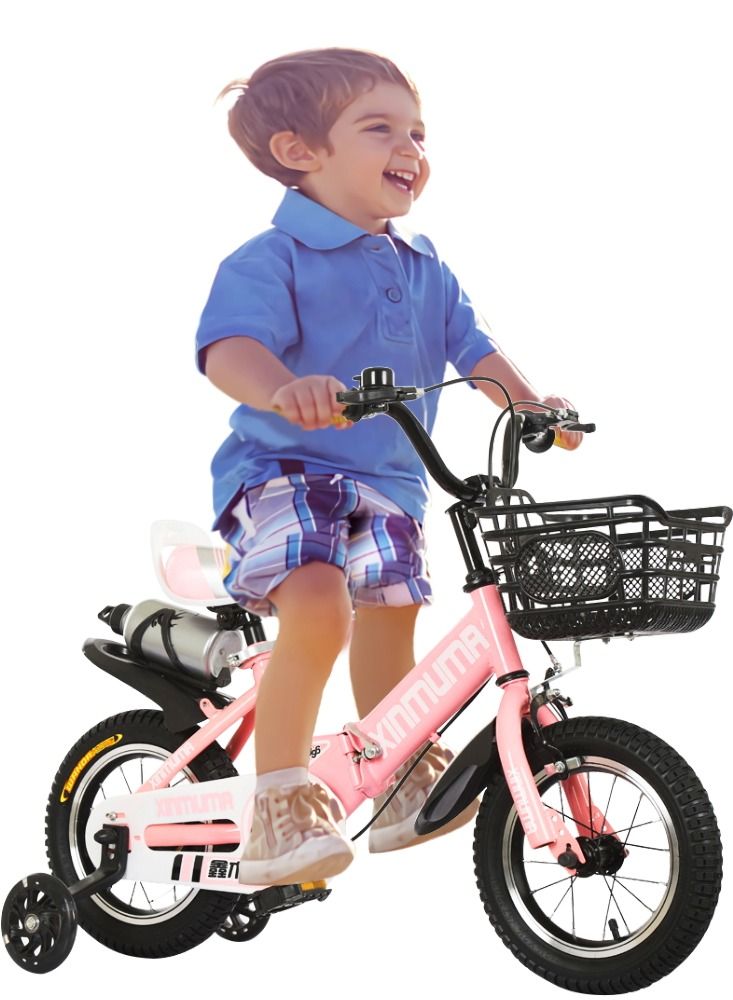 12 Inch Princess kids Bikes Bicycles with Training Wheels and Fenders