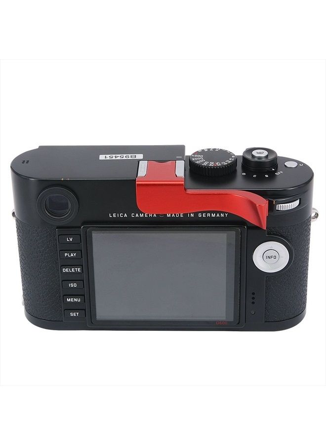 THB-M24R Metal Hot Shoe Thumb Up Rest Hand Grip for Leica M Typ240 M240, M-P Typ 240 M240P, M Typ262 M262, M-D Typ 262 Camera Red