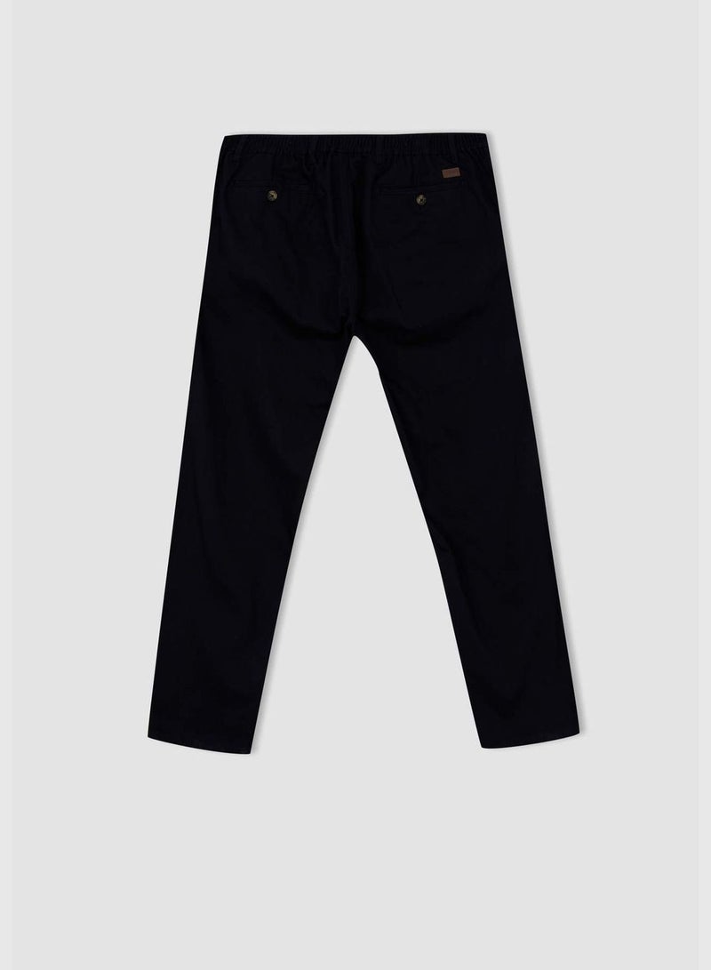 Straight Fit Ankle Chinos