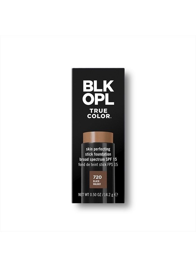 BLK/OPL TRUE COLOR Skin Perfecting Stick Foundation SPF 15, Black Walnut — hypoallergenic, cruelty-free