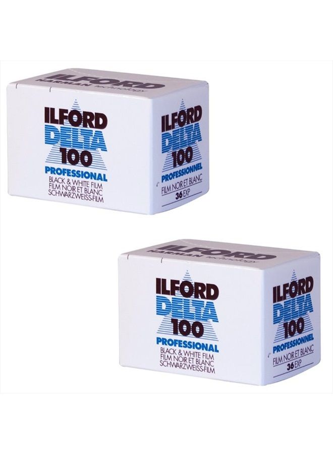 1780624 Delta 100 Professional Black-and-White Film, ISO 100, 35mm 36-Exposure (2 Pack)