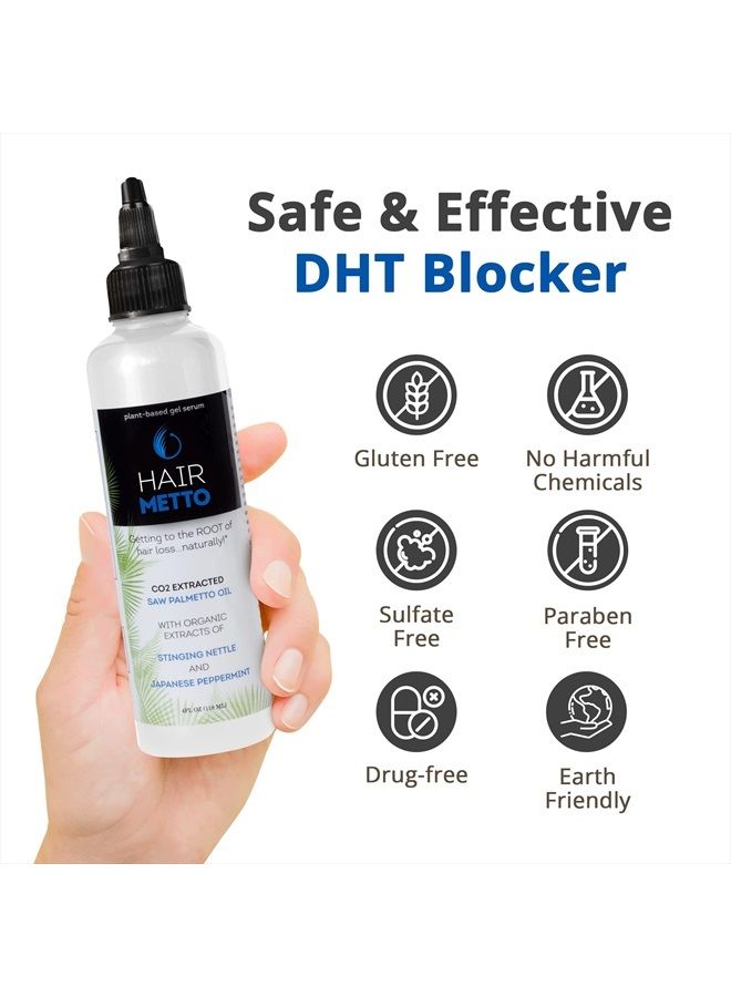 ® Topical Hair Serum for Hair Regrowth, Hair Loss Products with Extracted Saw Palmetto Oil for Bald Spots, Soothes Dry and Itchy Scalp, Non-Oily, Peppermint Scent, 118 mL Bottle
