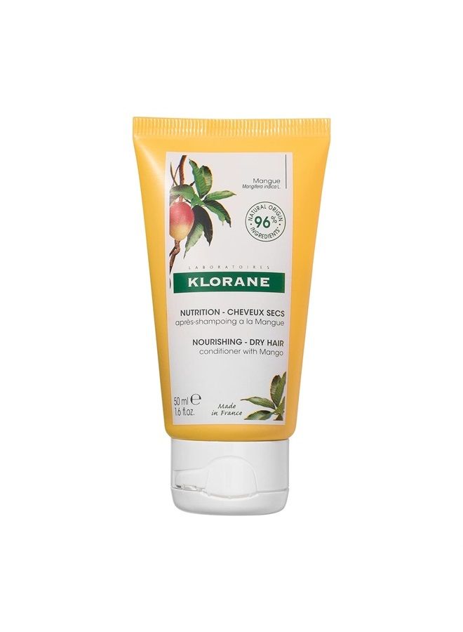 Nourishing Conditioner with Mango Butter, Moisturize and Hydrate Dry Hair, Paraben, Silicone, Sulfate Free, 1.6 oz.