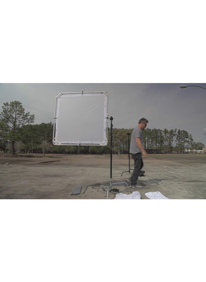 BFS 100 Photography Video Butterfly Frame 3 in 1 Collapsible Light Silk Scrim Lighting Diffuser 4x4 / 6x6 / 8x8