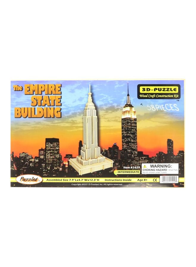 The Empire State Building 3D Wooden Puzzle