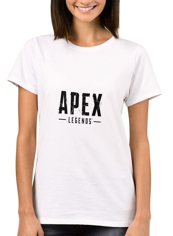 Apex Game 1 Print Short Sleeve T-Shirt White