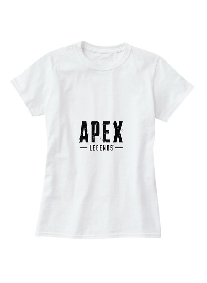 Apex Game 1 Print Short Sleeve T-Shirt White