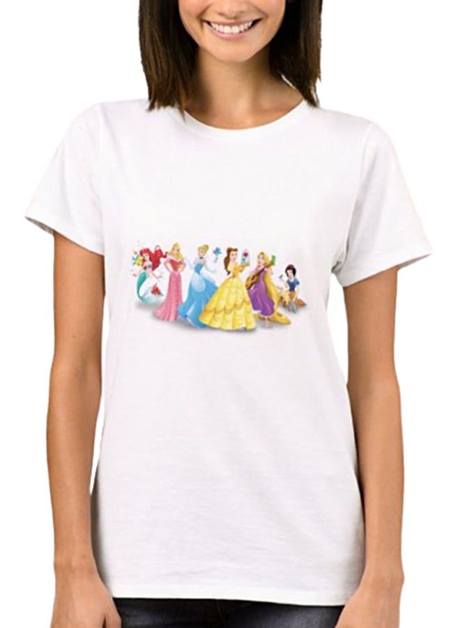 Disney Princesses Graphic T-Shirt White