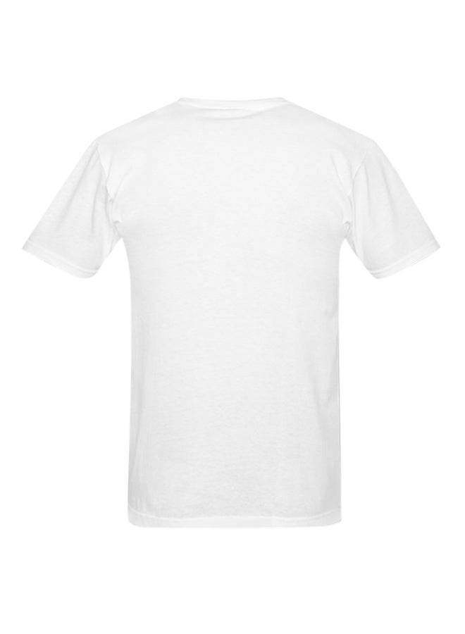 Al Shabab FC Design Short Sleeve T-Shirt White