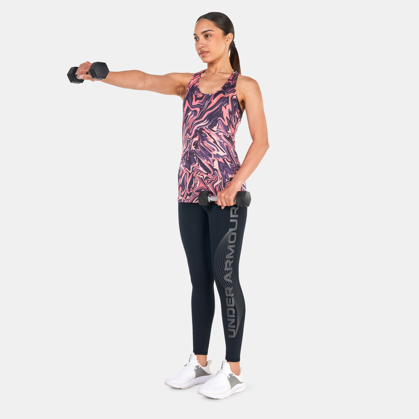 Women's HeatGear® Armour Racer Print Tank Top