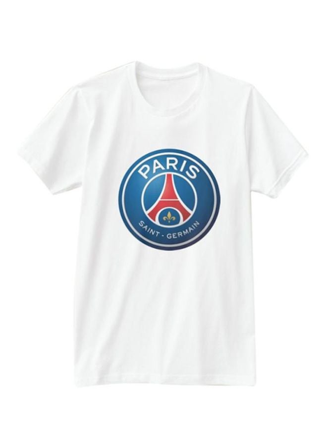 Paris Saint Germain FC Printed T-Shirt White